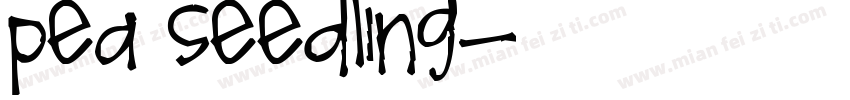 Pea seedling字体转换